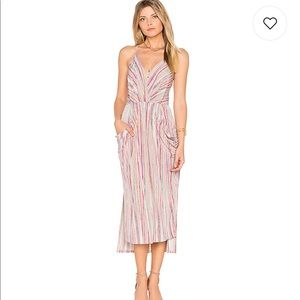 BCBGeneration pastel draped midi dress